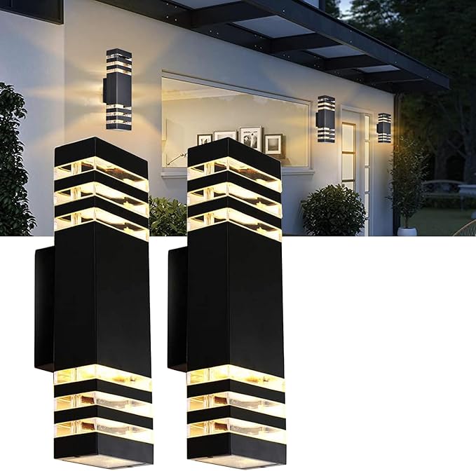 LED Outdoor Wall Light 4-Pack 18W Waterproof