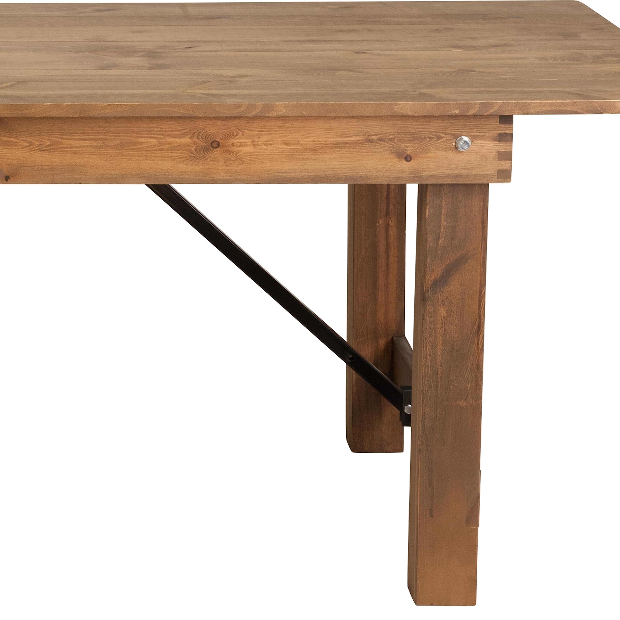 Rustic Pine Folding Dining Table