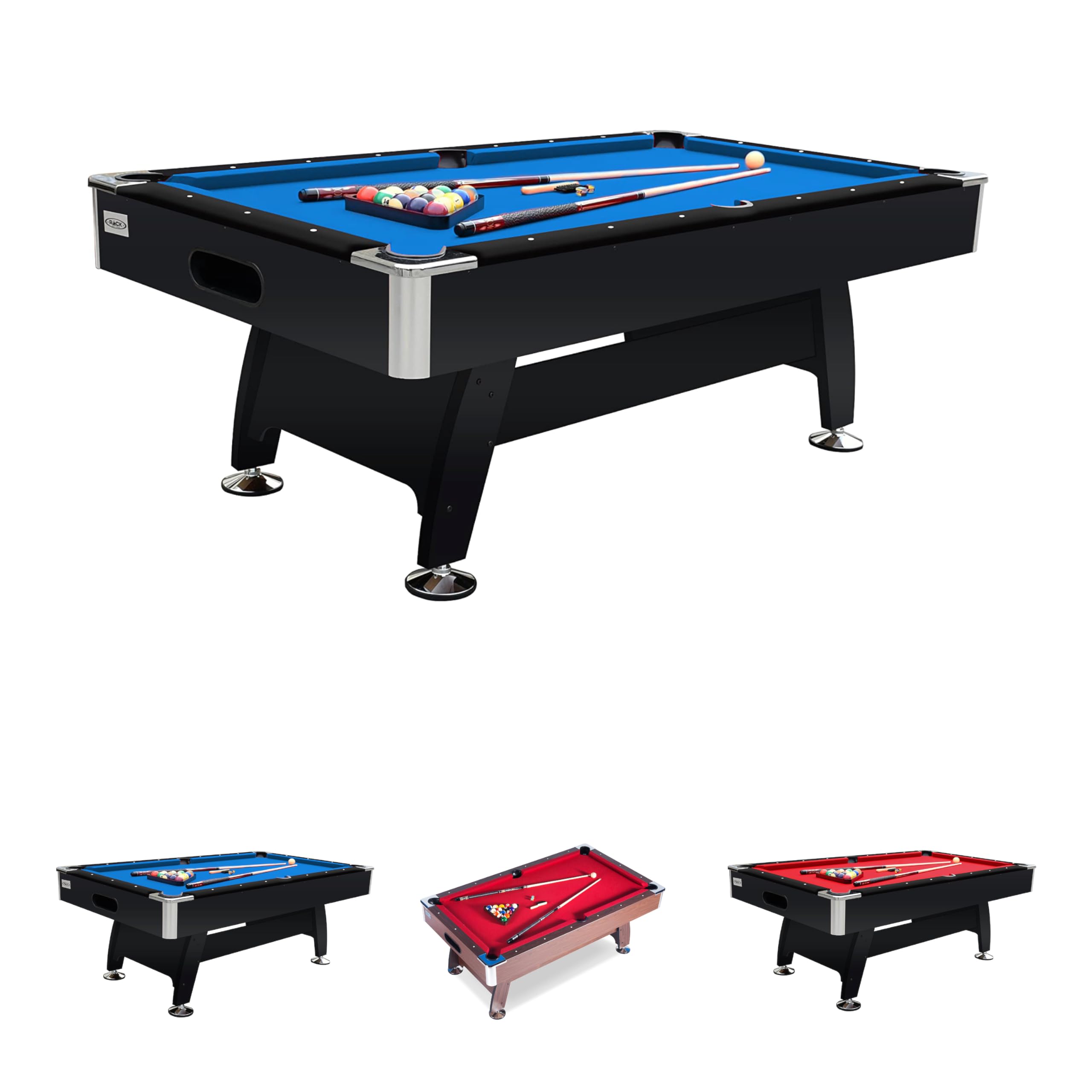 7-Foot Tournament Billiard Pool Table Blue Felt