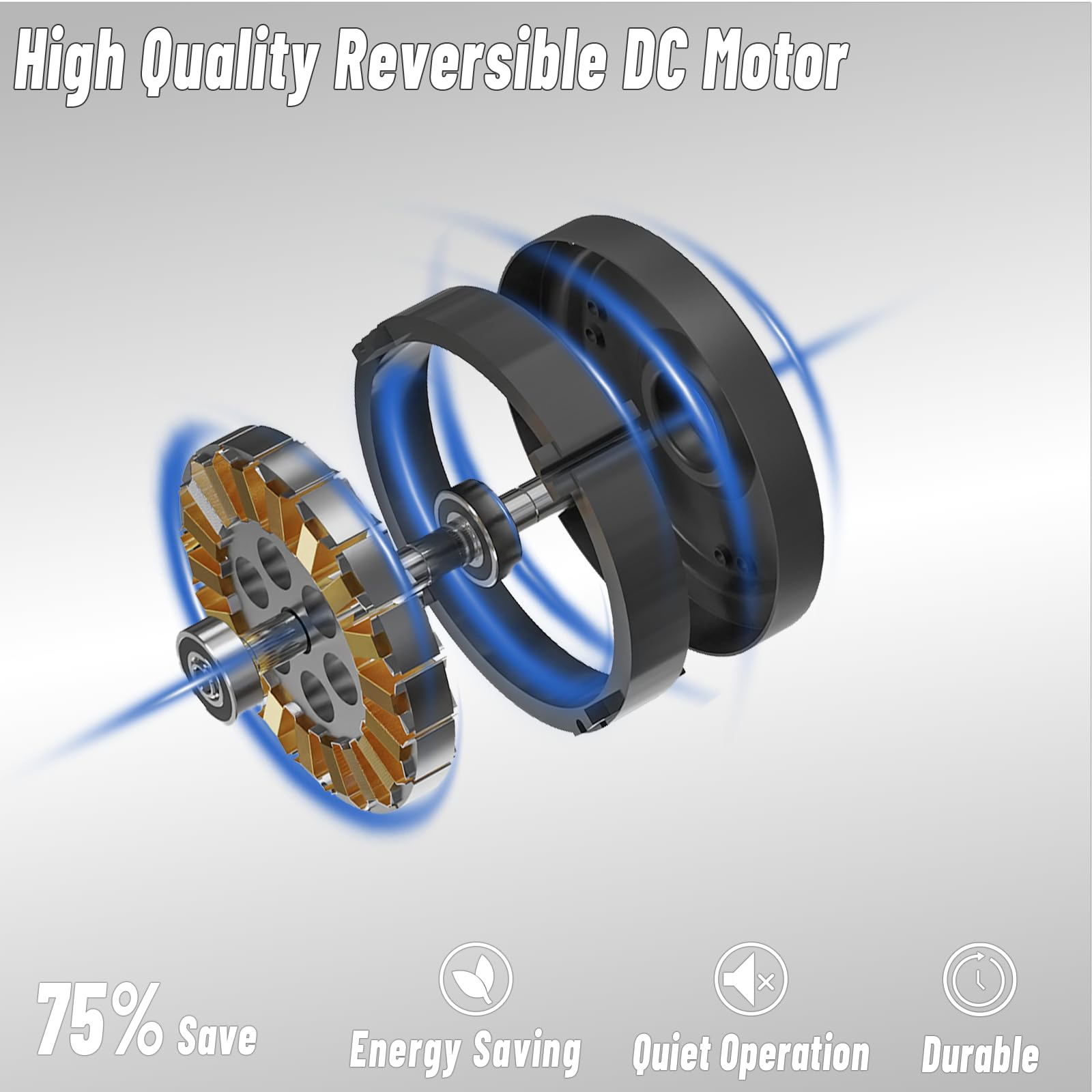 52 Inch Ceiling Fan with Light and Remote