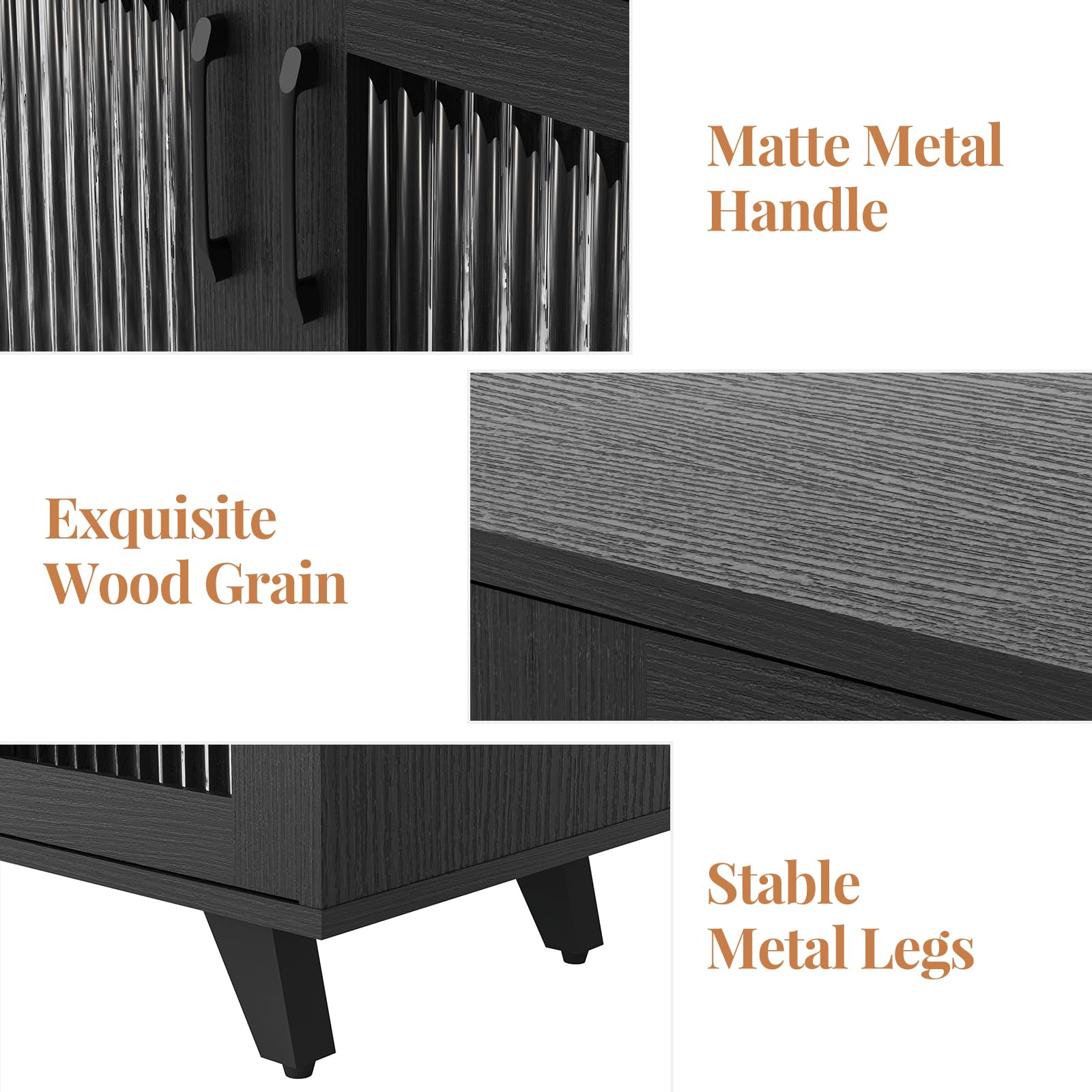 Storage Buffet Cabinet with Doors