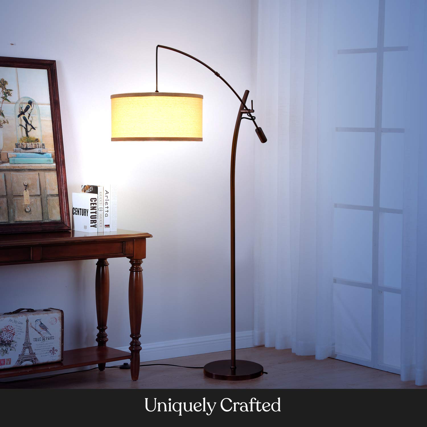 Grayson LED Arc Floor Lamp with Adjustable Height