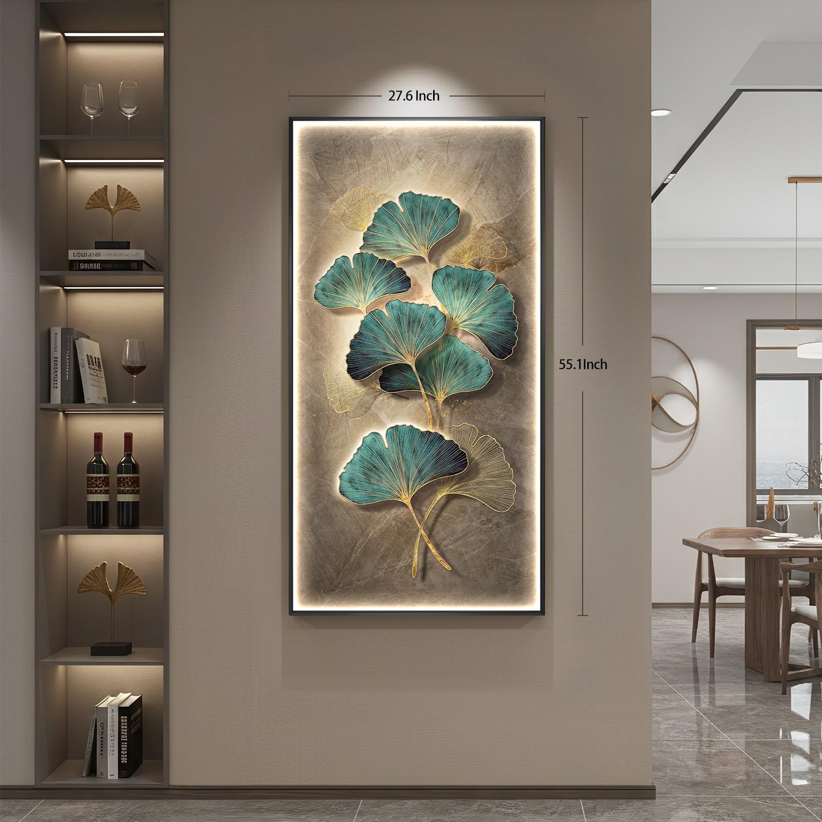 Framed Ginkgo LED Lighted Wall Art