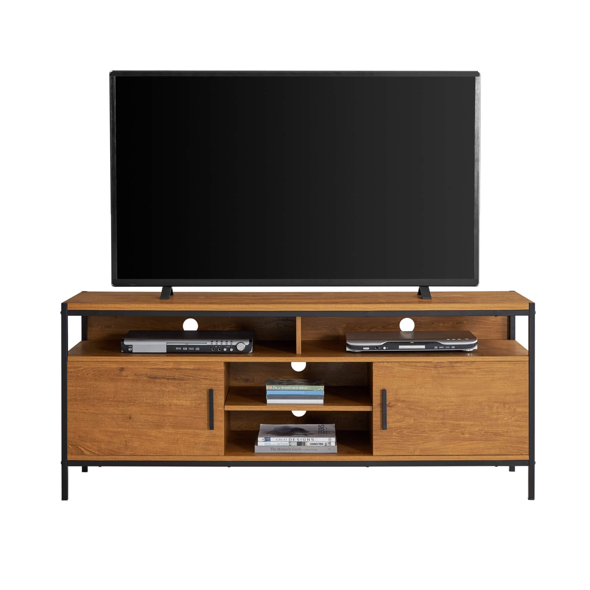 Wide Entertainment Center TV Media Stand with Storage
