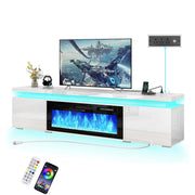 71" LED TV Stand with 40" Electric Fireplace