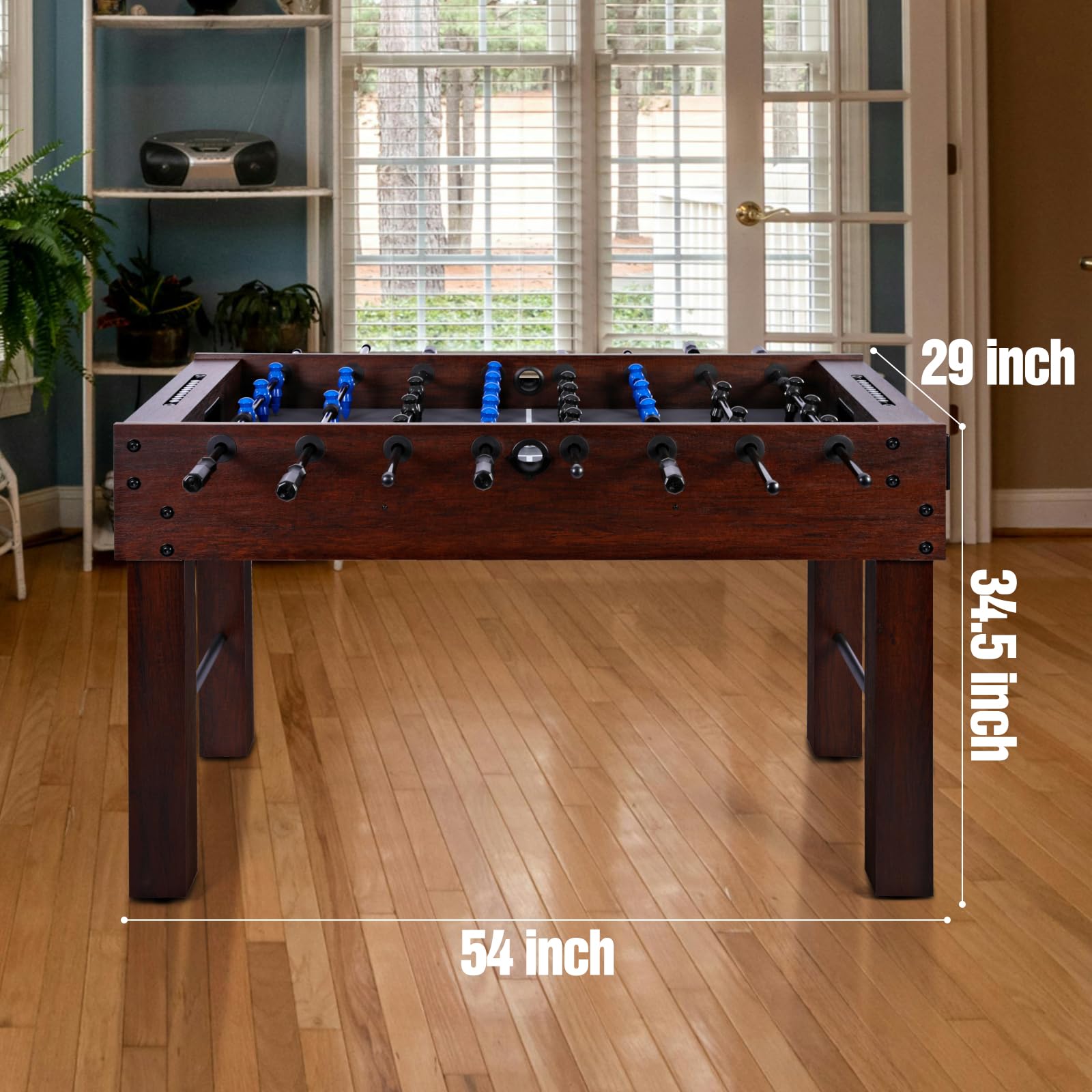 54" Foosball Table for Adults & Kids