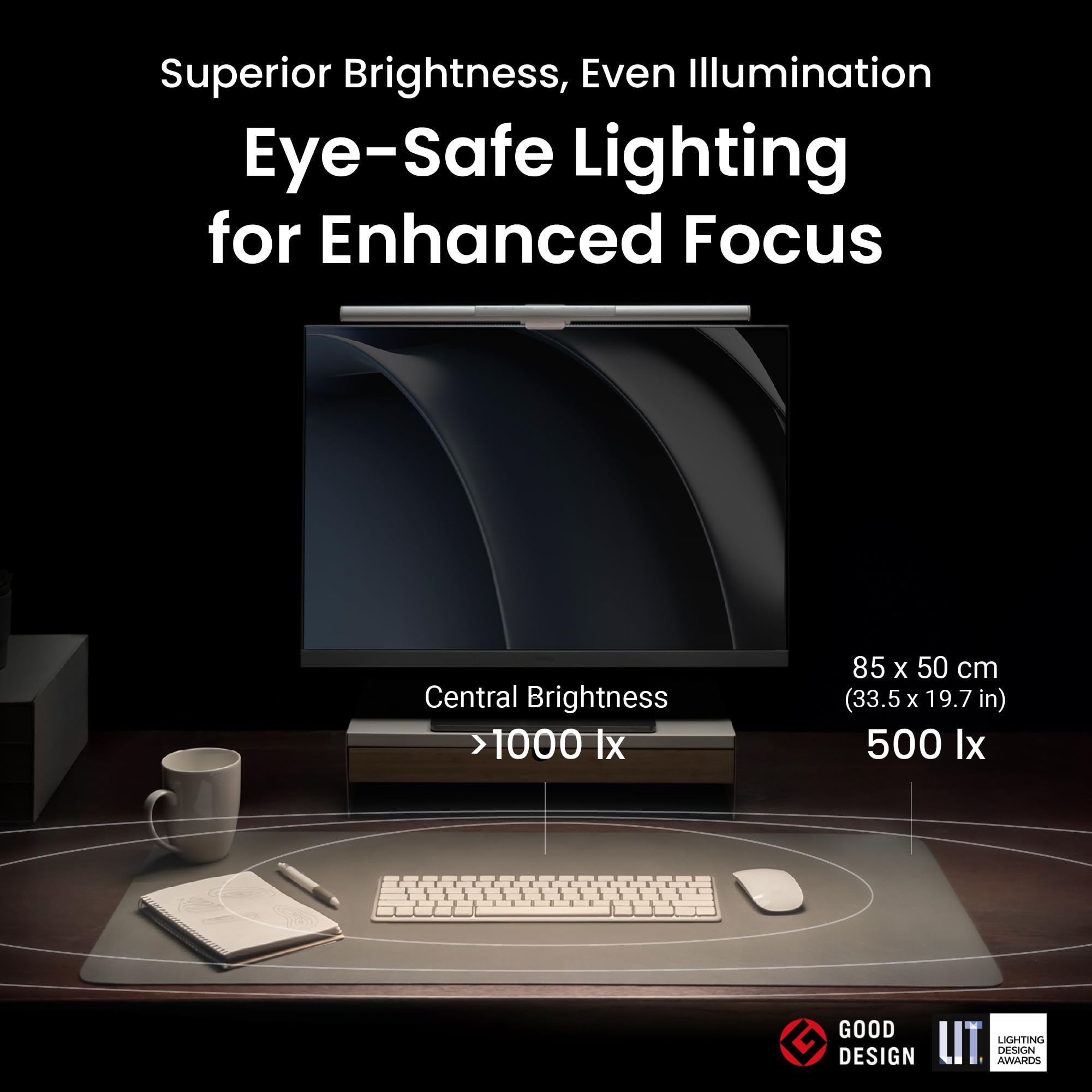 LED Monitor Light Bar with Motion Sensor