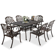 7-Piece Cast Aluminum Outdoor Dining Set