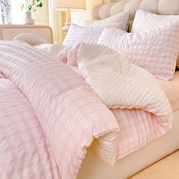 Boho Comforter Set Queen Size Sky Blue
