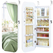 Wall Mounted Jewelry Armoire with Full Length Mirror