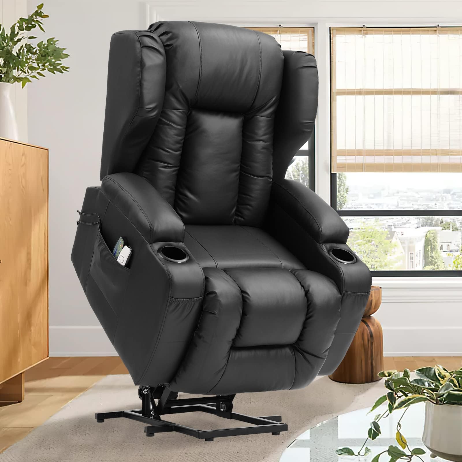 Electric Power Lift Recliner Chair with Dual Motor and USB Charging
