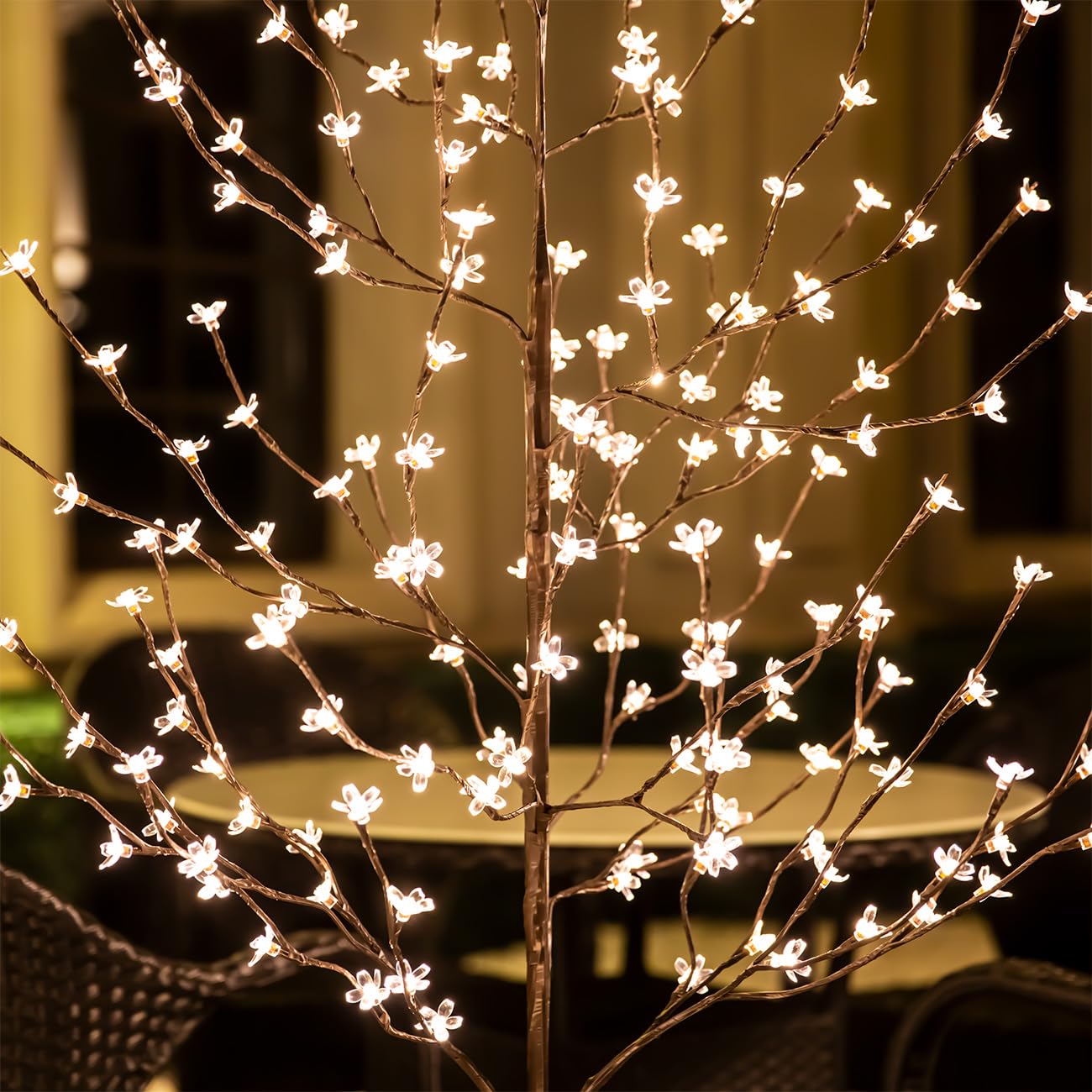 LED Cherry Blossom Tree with Warm White Lights
