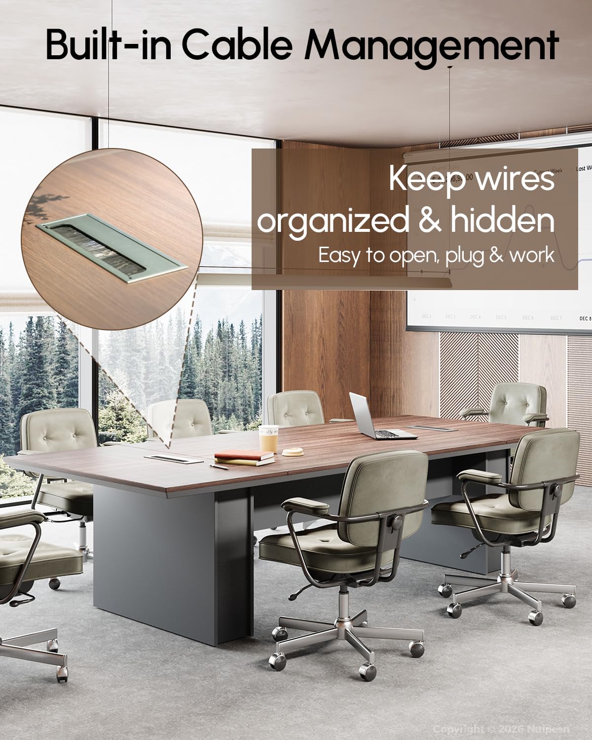 95" Conference Table for 8-10 People