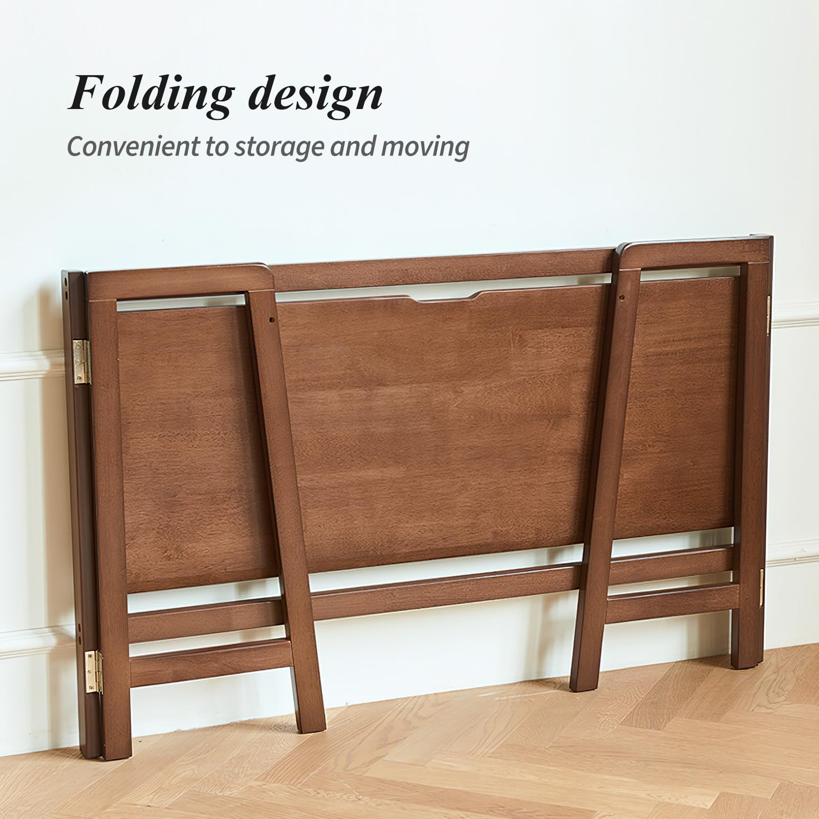 Foldable Oak Computer Desk