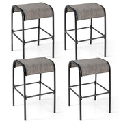 Outdoor Bar Stools Set of 4 - 30" Height with Fabric Seat