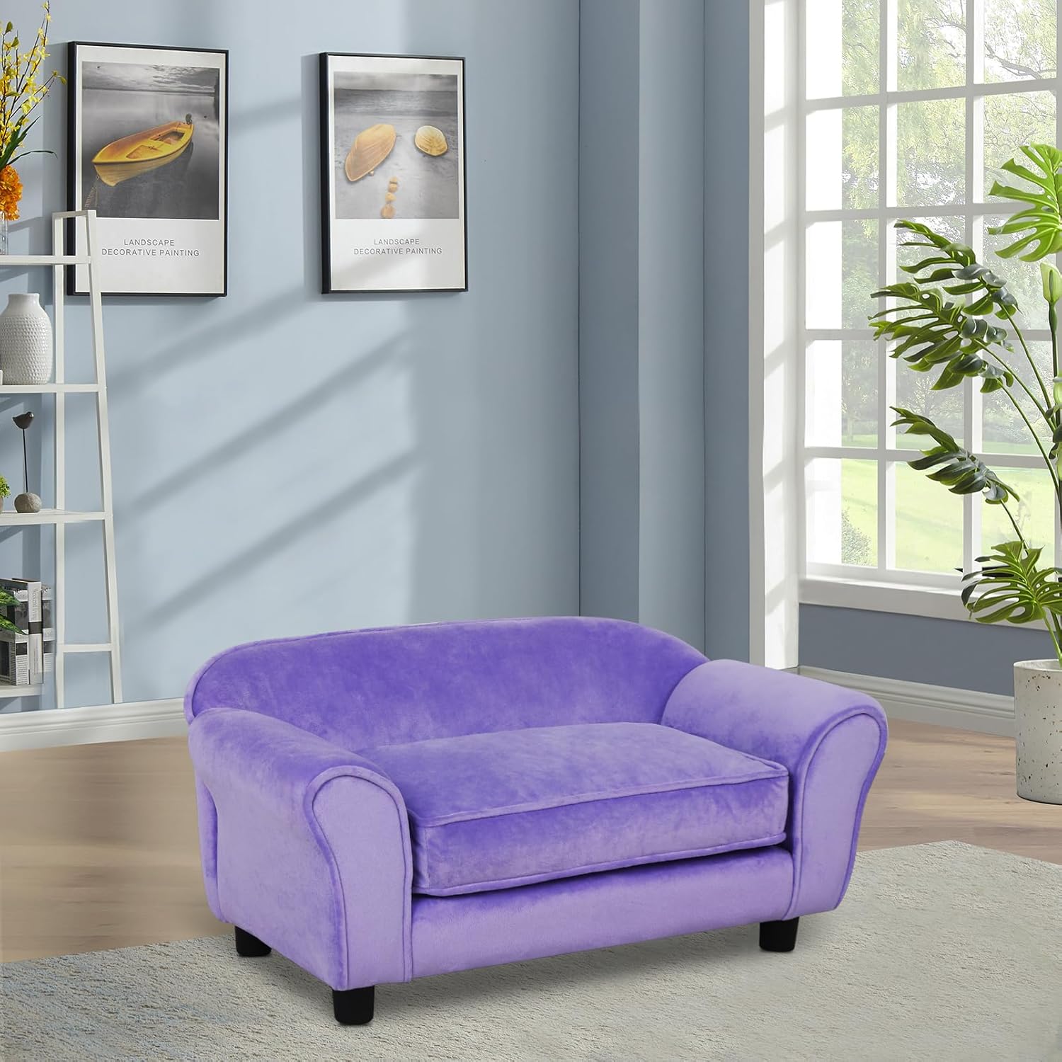 Small Dog Sofa Bed with Washable Cushion