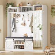 Hall Tree with Bench and Shoe Storage