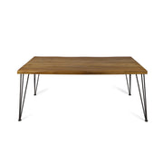 Outdoor Acacia Wood Dining Table with Hairpin Legs