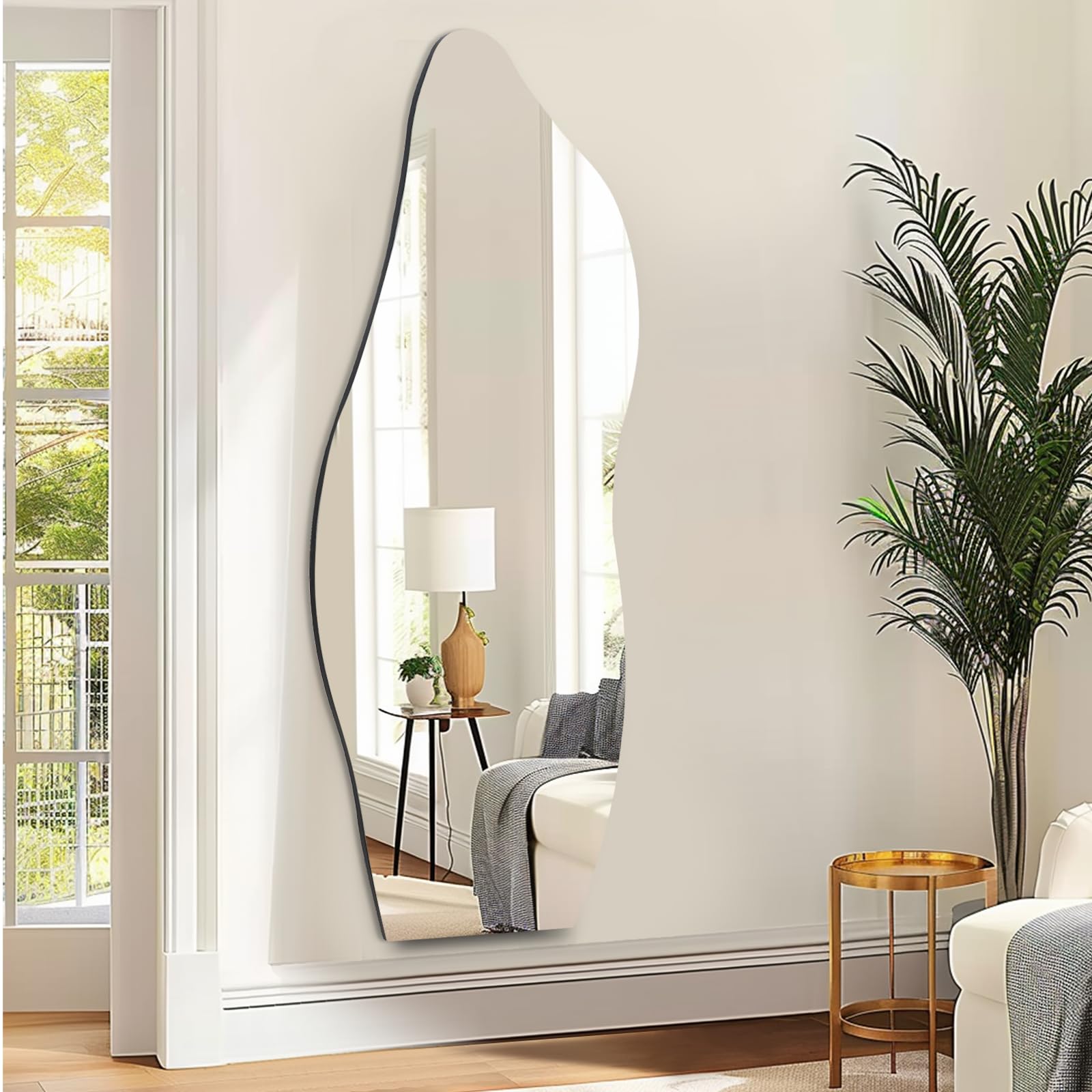Full Length Irregular Wave Mirror 63x24