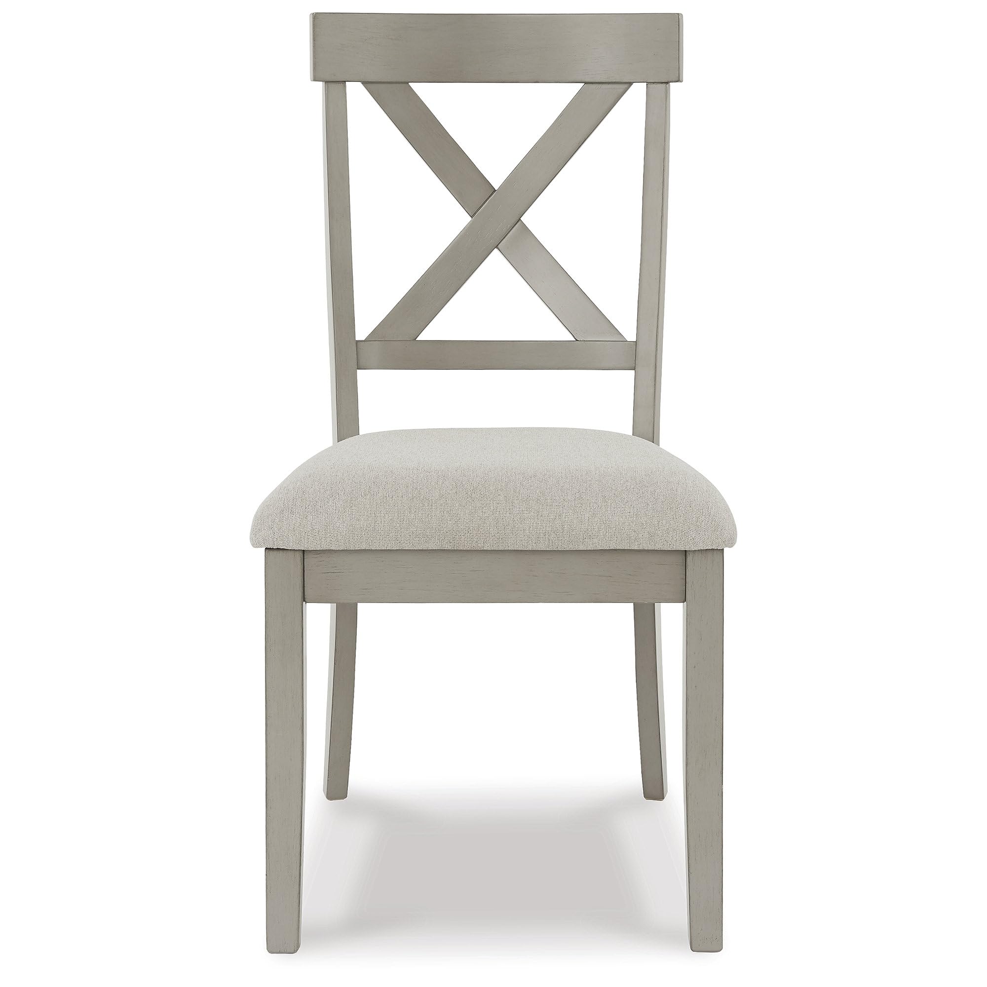 Upholstered Dining Chair Set of 2 Gray
