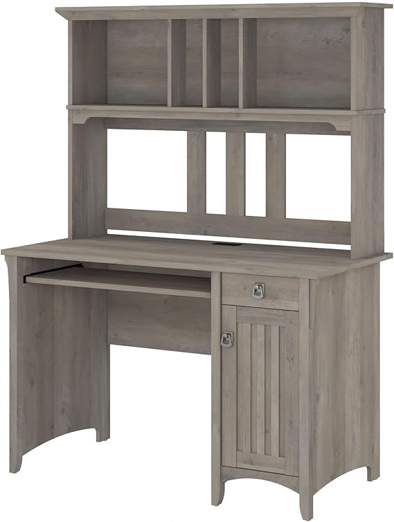 Computer Desk with Hutch - Drawers, Cabinets & Keyboard Tray