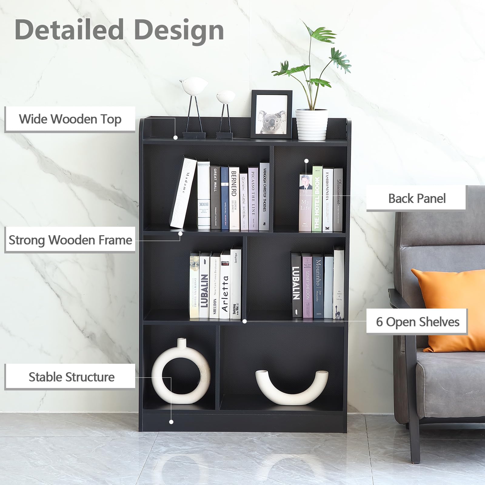 6 Cube Storage Bookcase