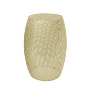 Gold End Table Set of 2 - Hollow Metal Side Tables