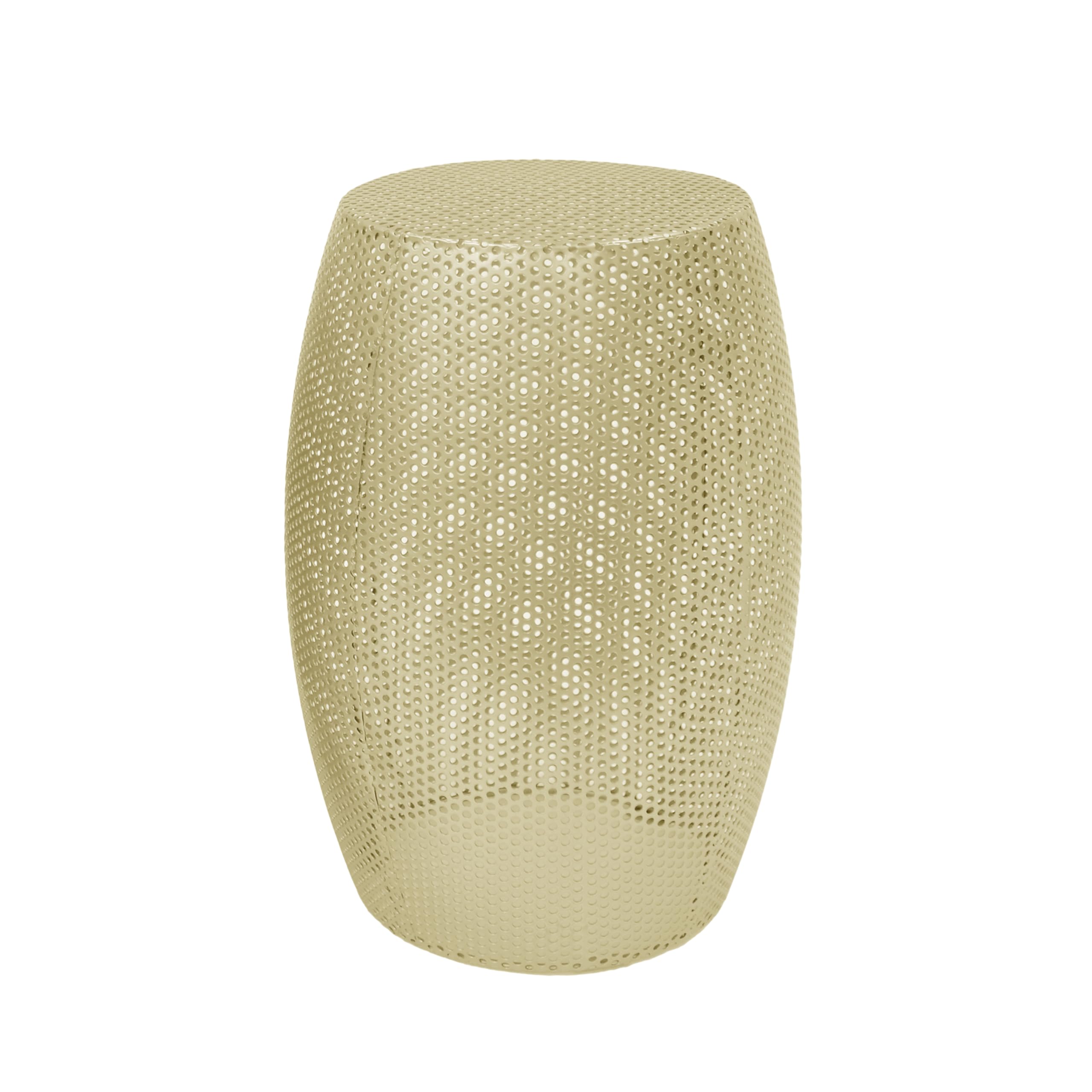 Gold End Table Set of 2 - Hollow Metal Side Tables