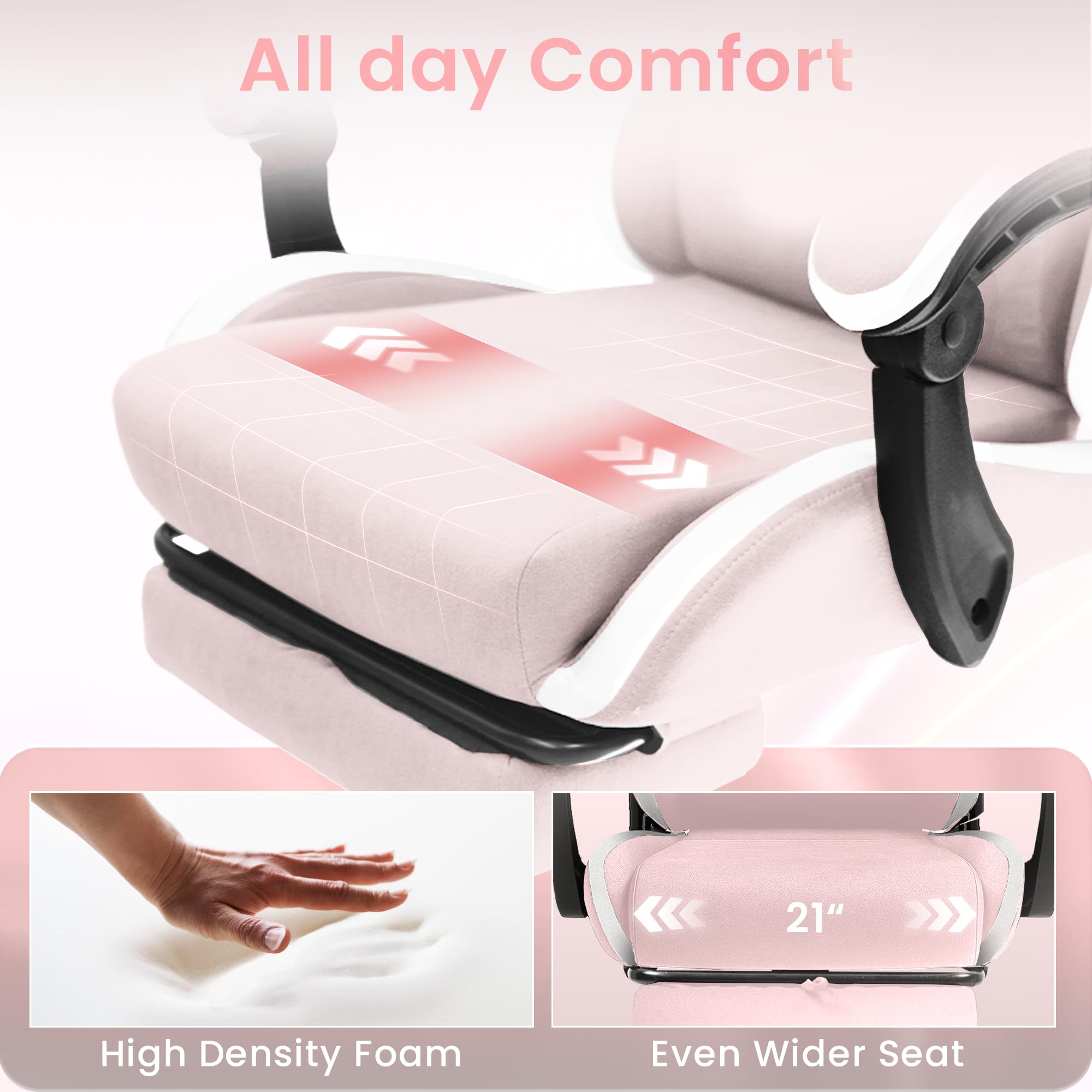 Ergonomic Gaming Chair with Lumbar Support