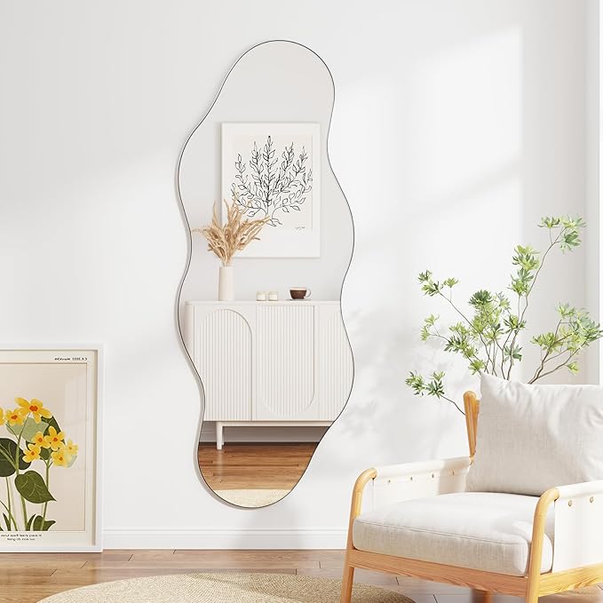 Full Length Irregular Wave Mirror 63x24