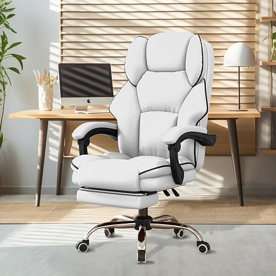 High Back Executive Office Chair with Footrest