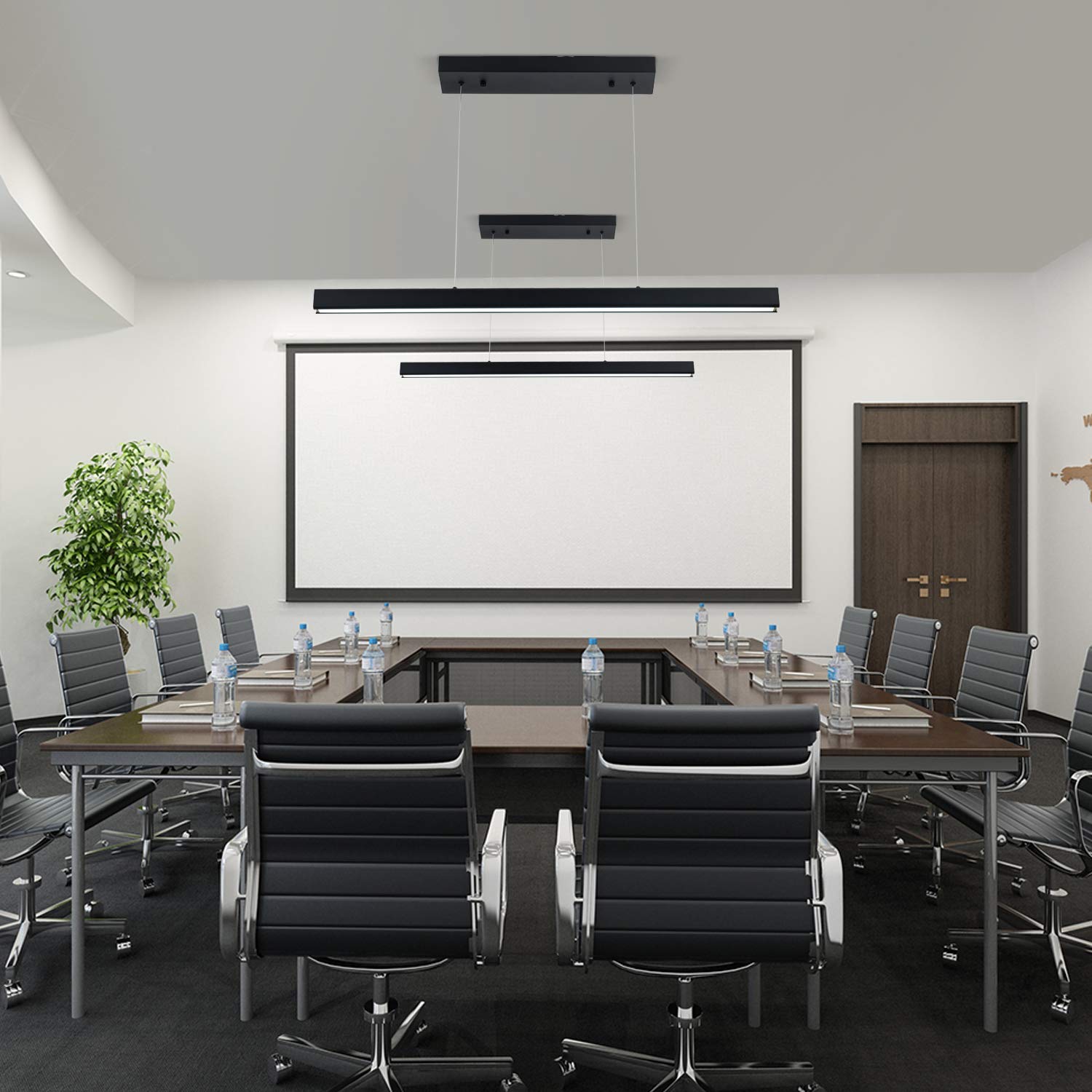 LED Linear Pendant Light 36W Dimmable