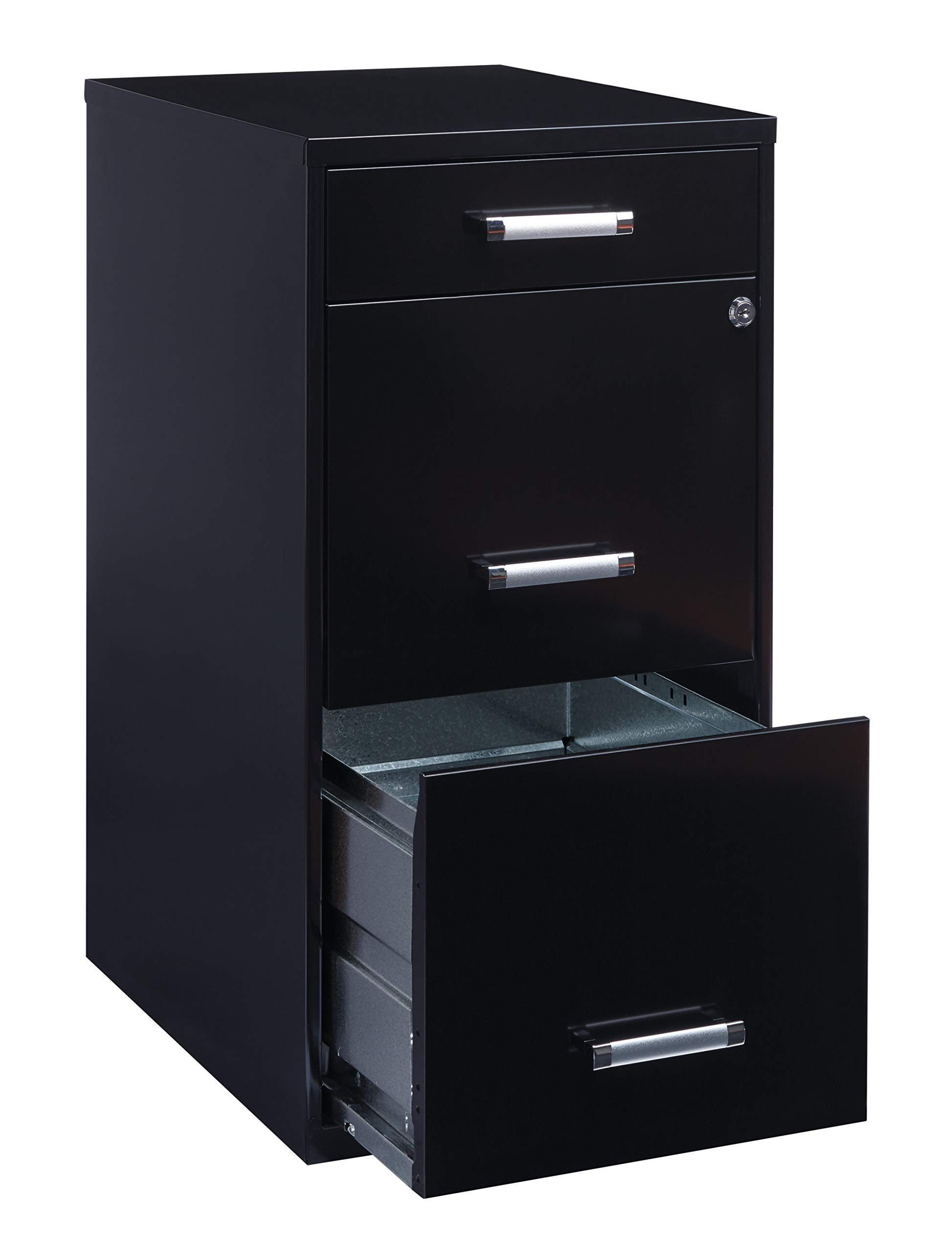 3-Drawer Metal File Cabinet with Lock