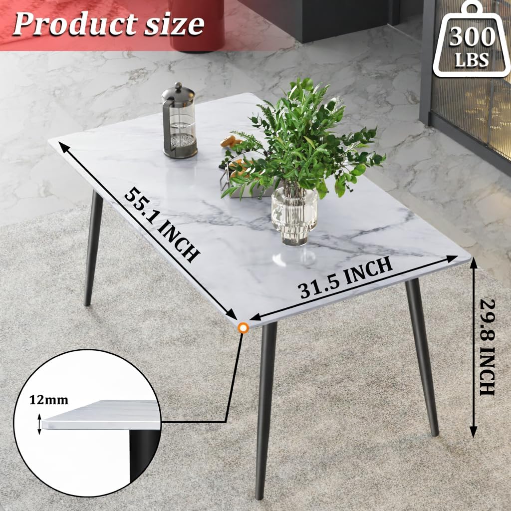 Sintered Stone Dining Table 55.1" Grey Rectangular