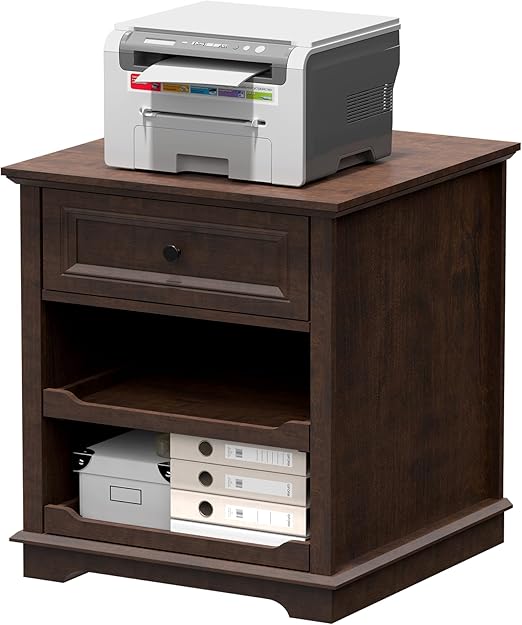 3-Drawer Lateral File Cabinet with Charging Station