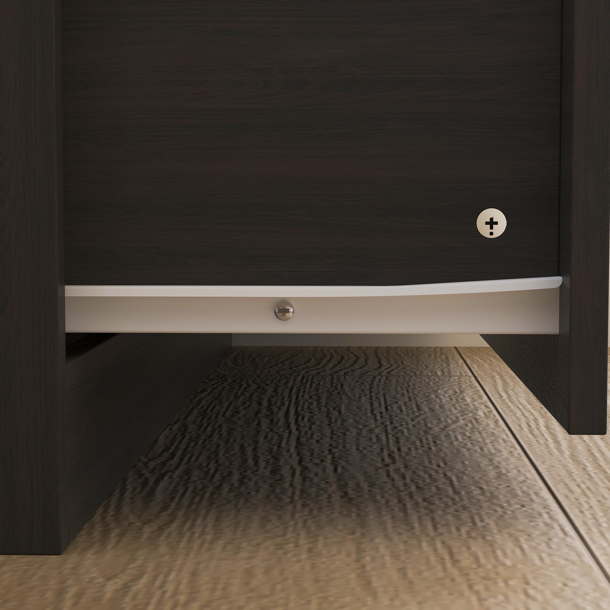 2-Door Wardrobe Armoire with Mirror and Drawers