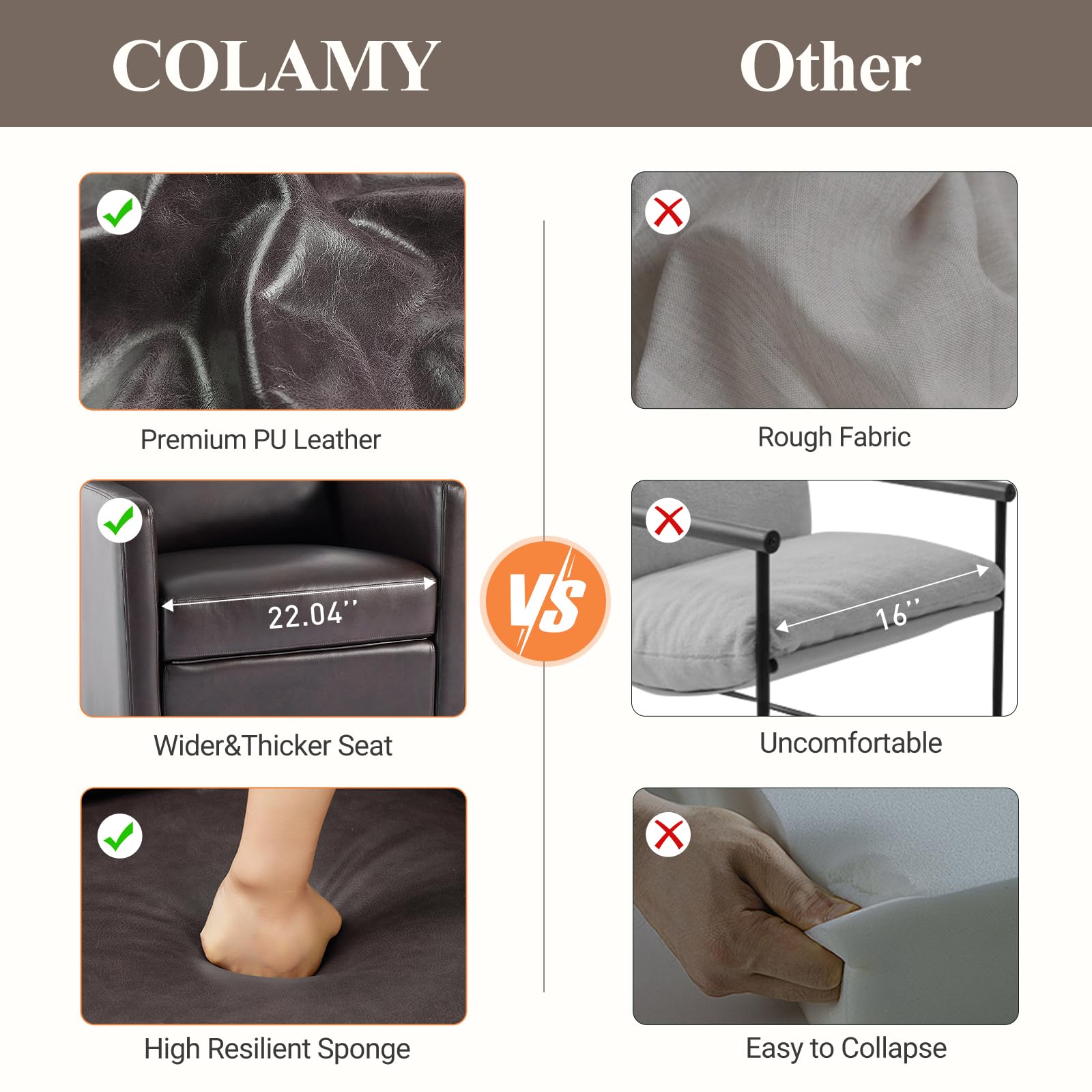 Leather Recliner Chair - Swivel Rocker with Ergonomic High Backrest