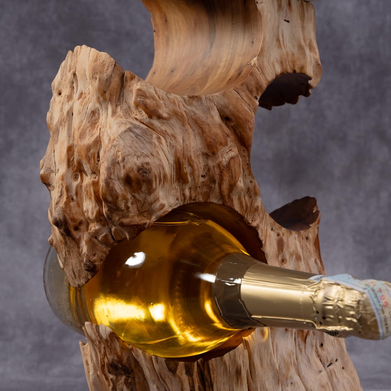 Solid Wood Wine Rack for 6 Bottles