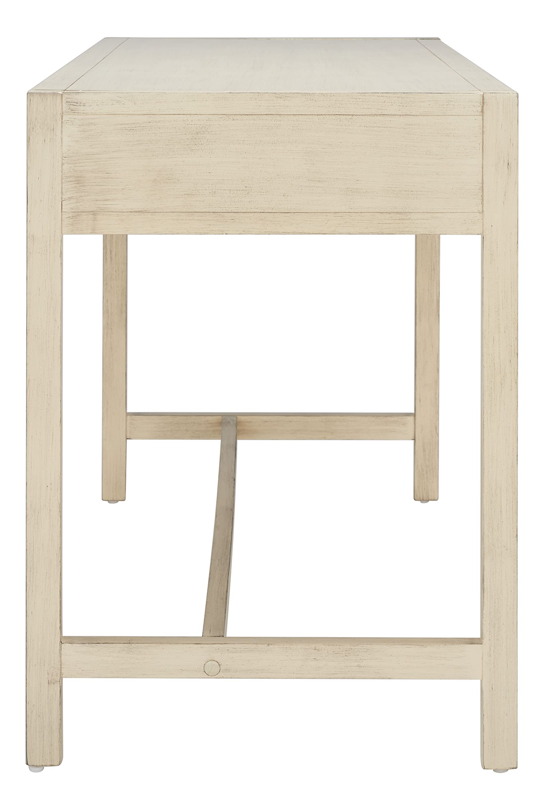 Antique White 2-Drawer Writing Desk
