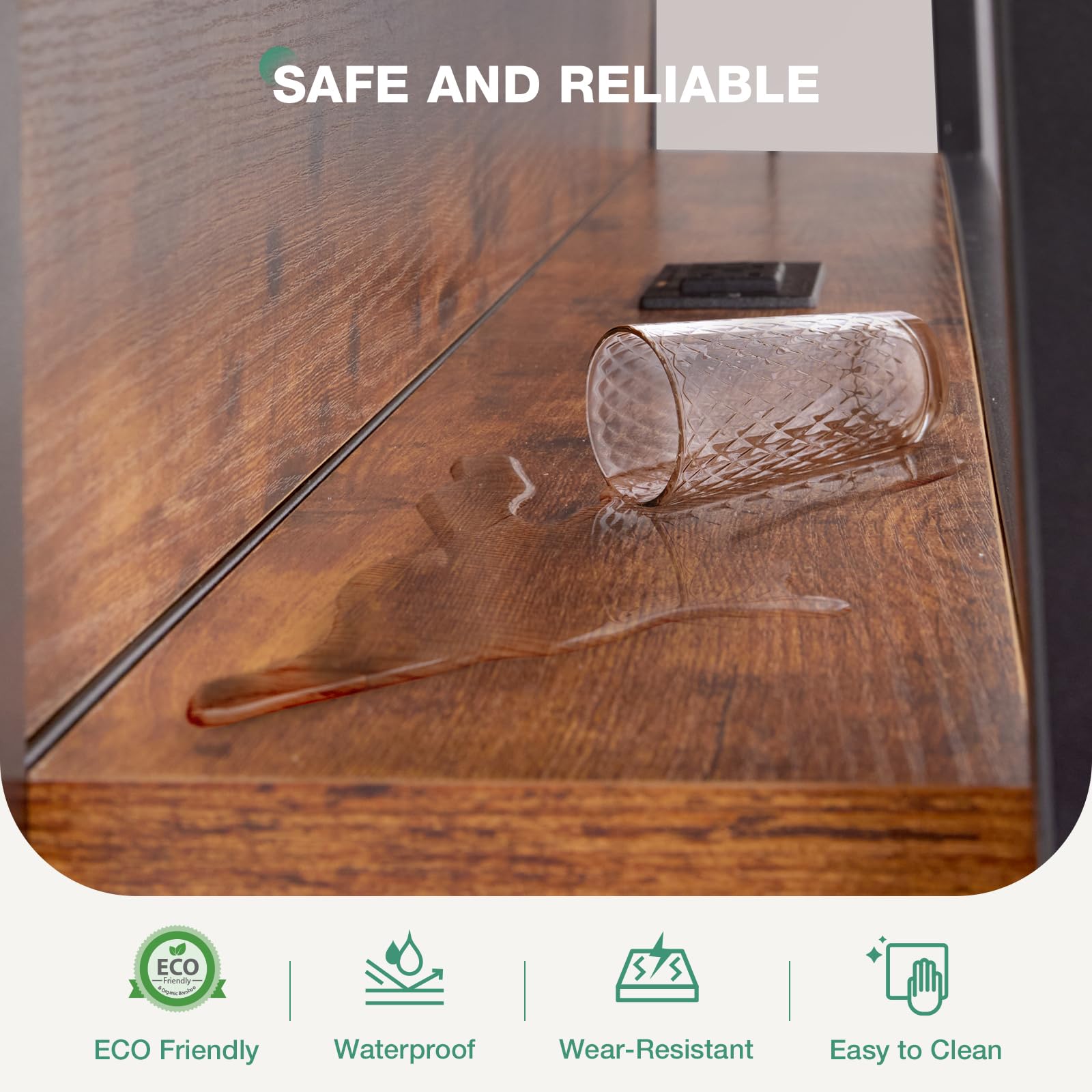 Twin Bed Frame with Charging Station and LED Lights