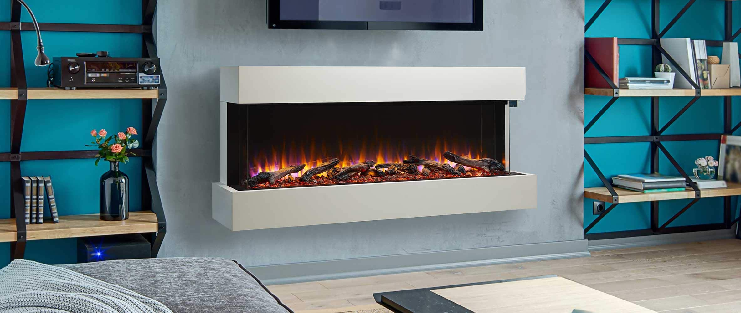 55-Inch Floating Mantel Kit for Electric Fireplace