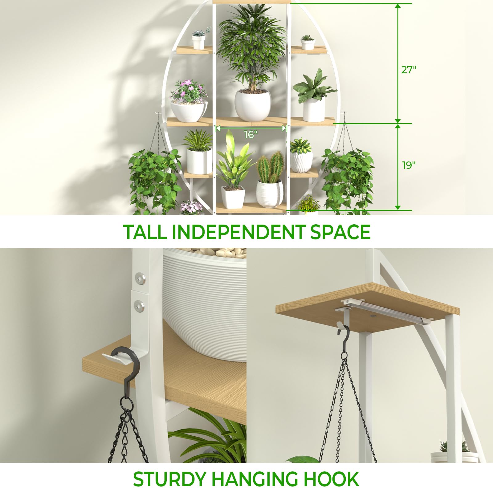 7-Tier Plant Stand with Grow Lights