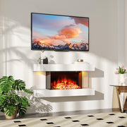 32" Wall Mounted Electric Fireplace with Remote Control