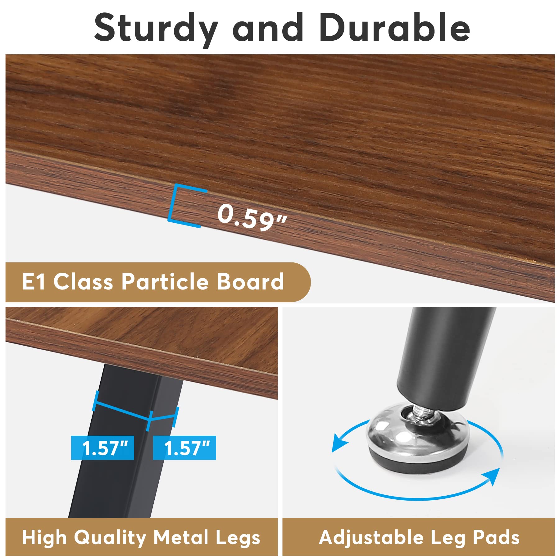 6FT Conference Table with Metal Legs