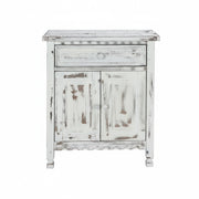 Country Cottage Accent Cabinet with Drawer and Adjustable Shelf