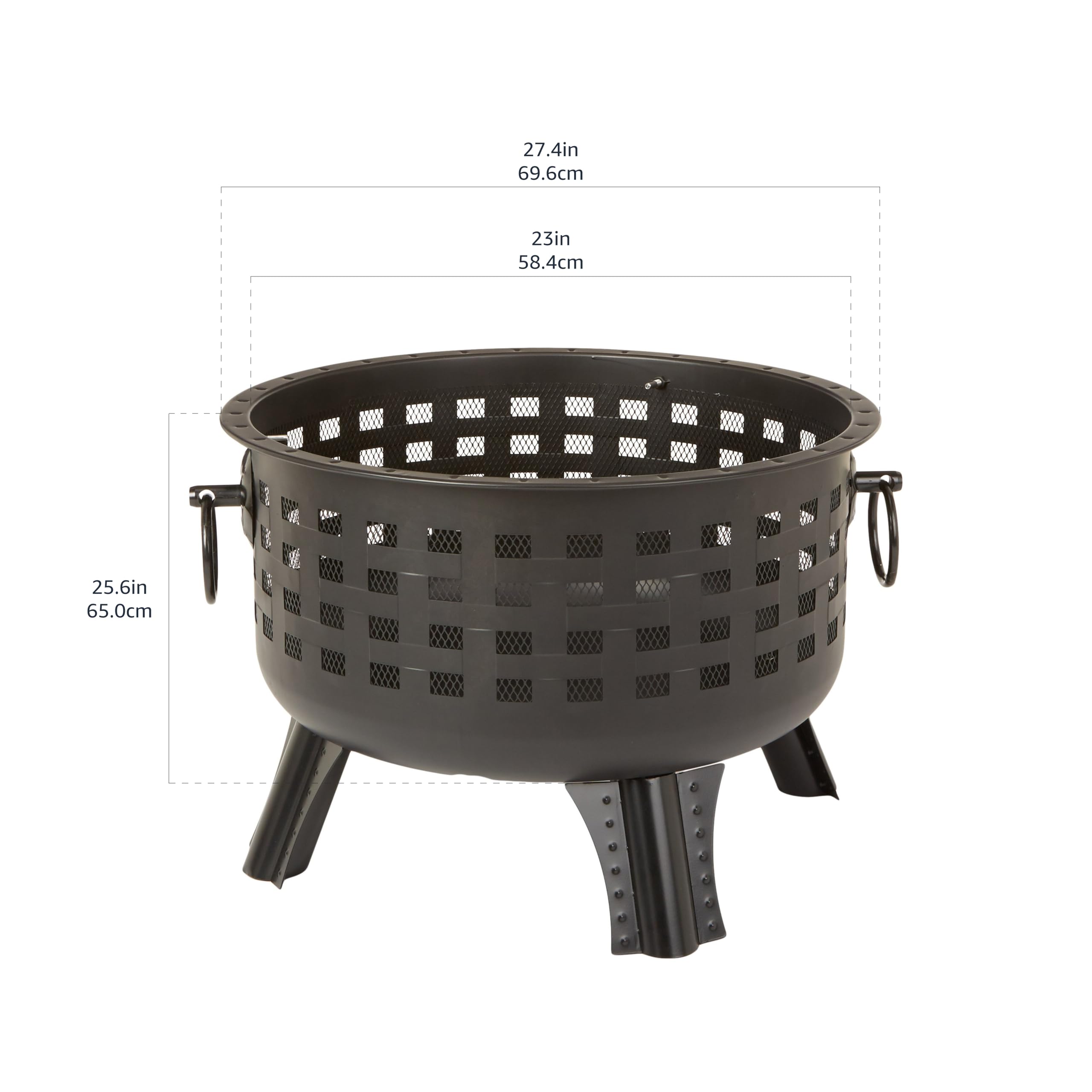 27-Inch Round Steel Fire Pit