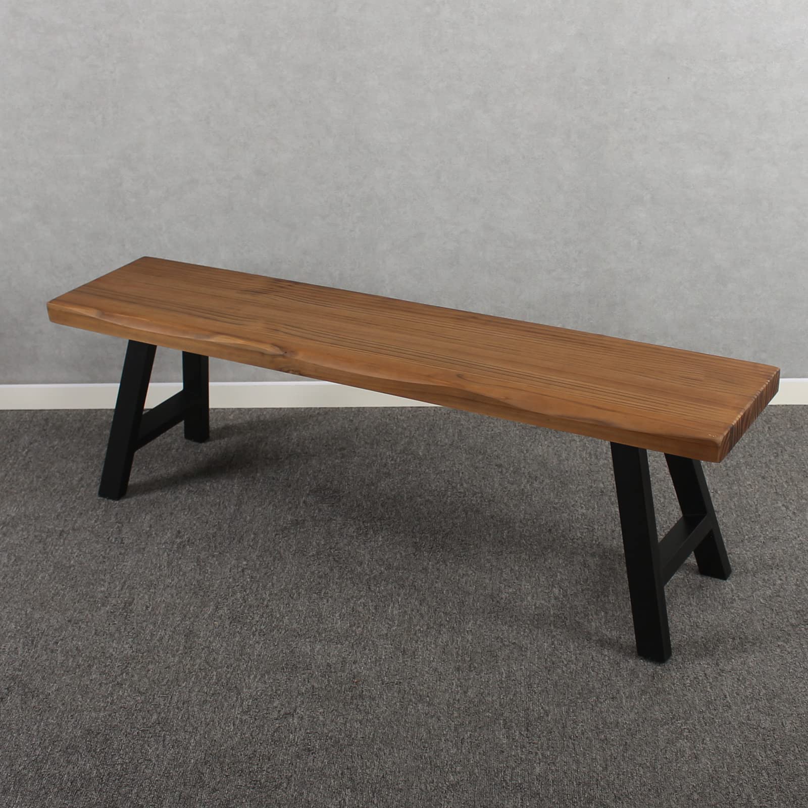 Outdoor Solid Wood Bench 48 Inch