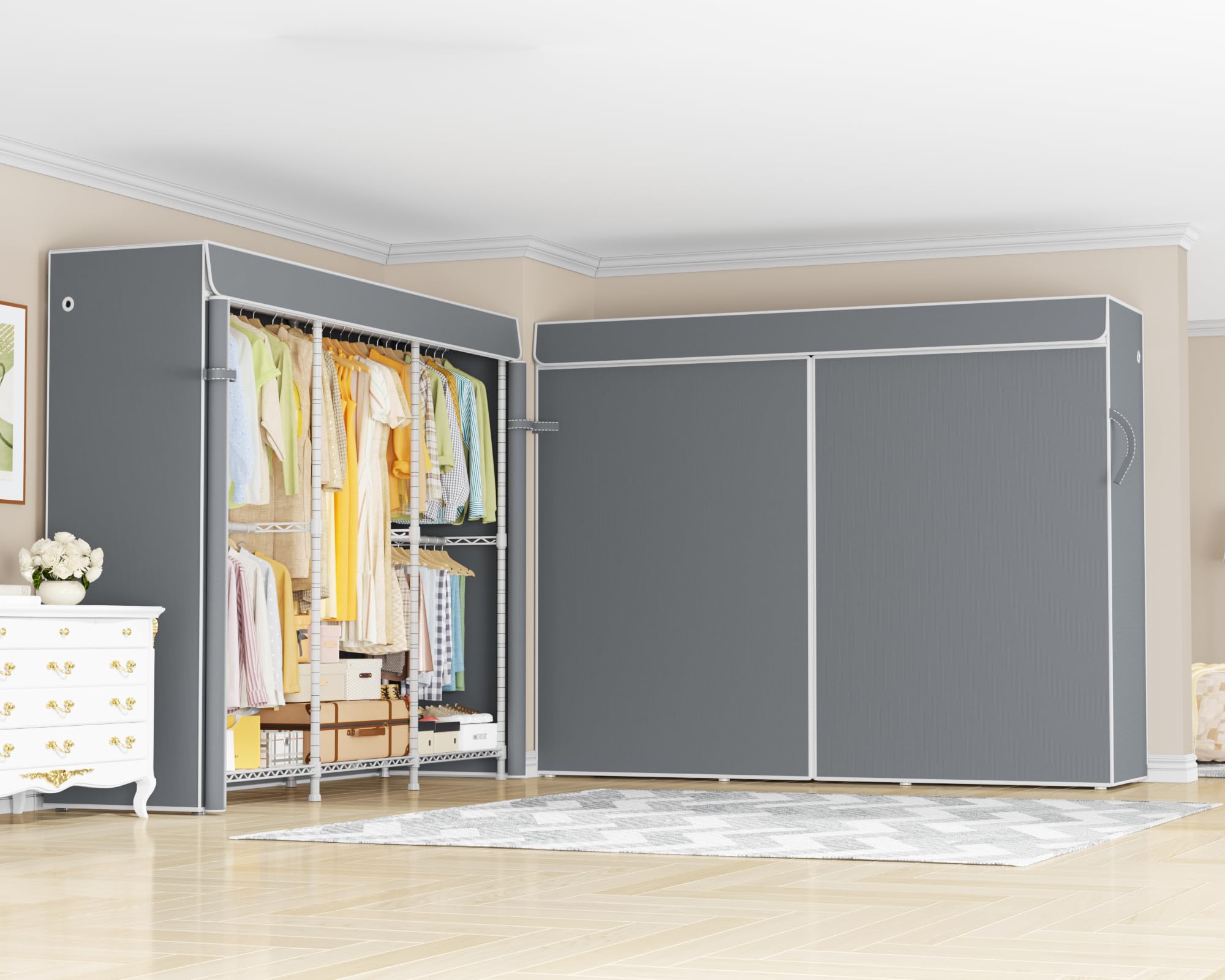 Heavy Duty Closet Organizer with Cover