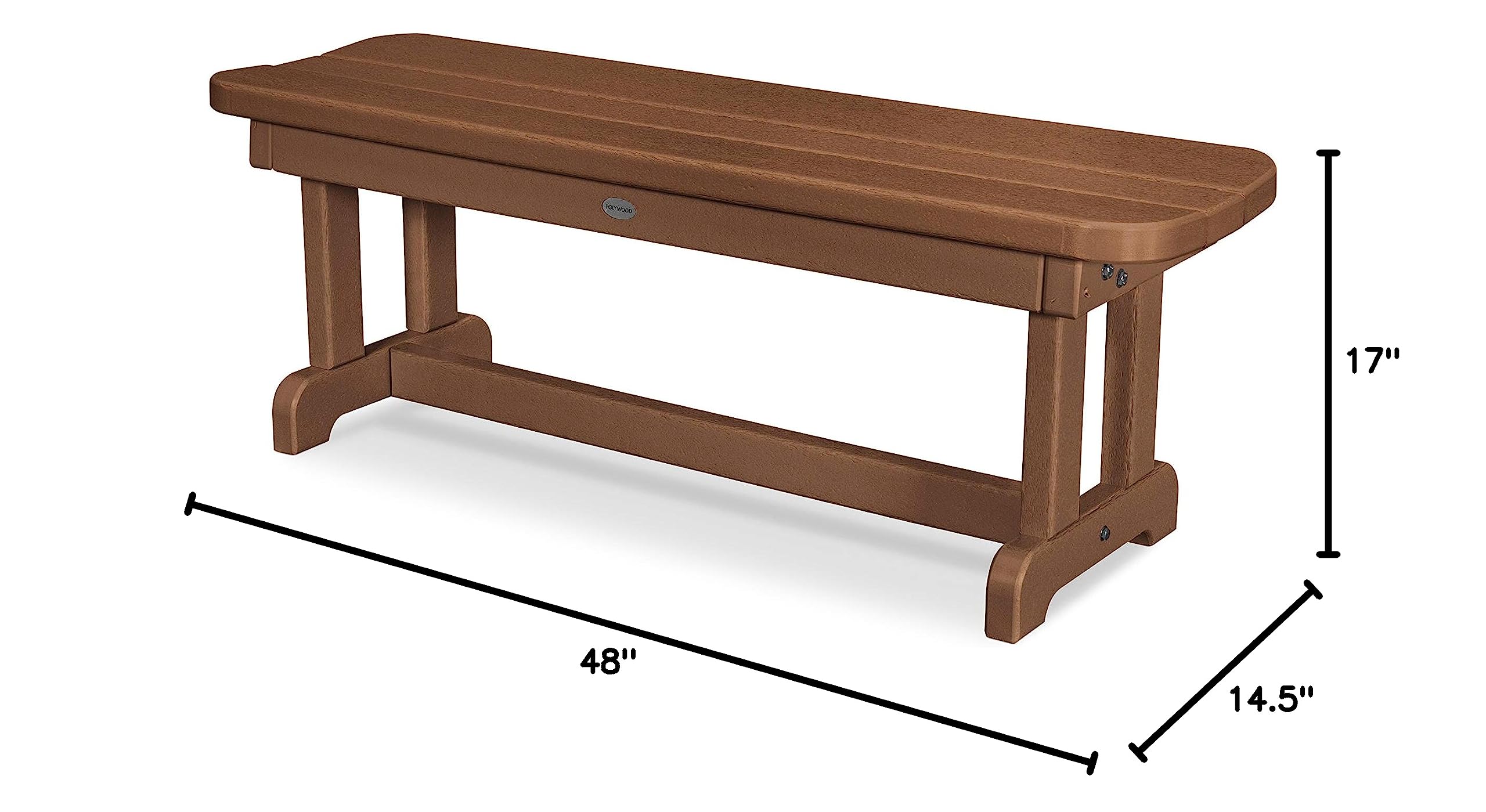 48" Backless Outdoor Bench