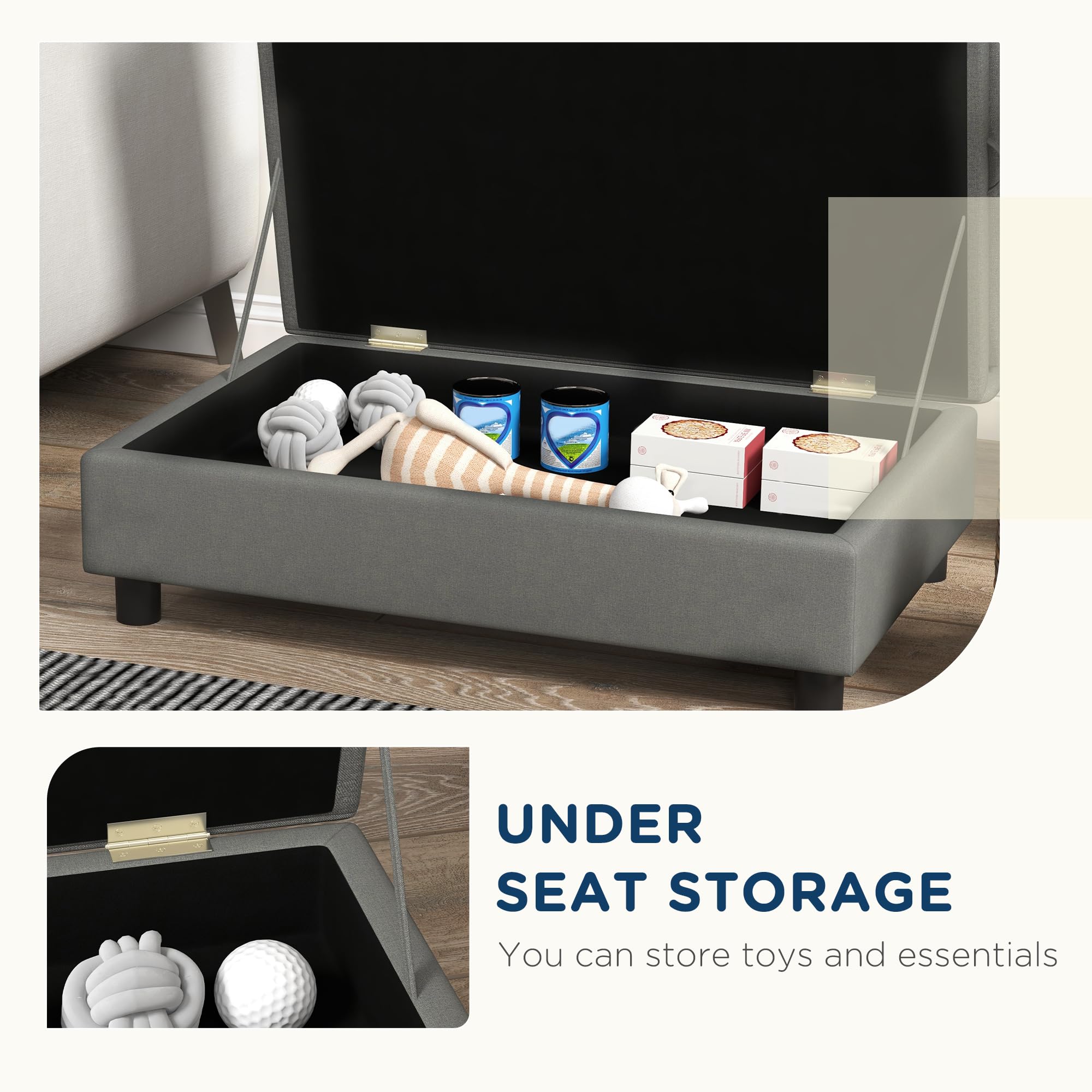 Pet Sofa with Storage for Small Dogs
